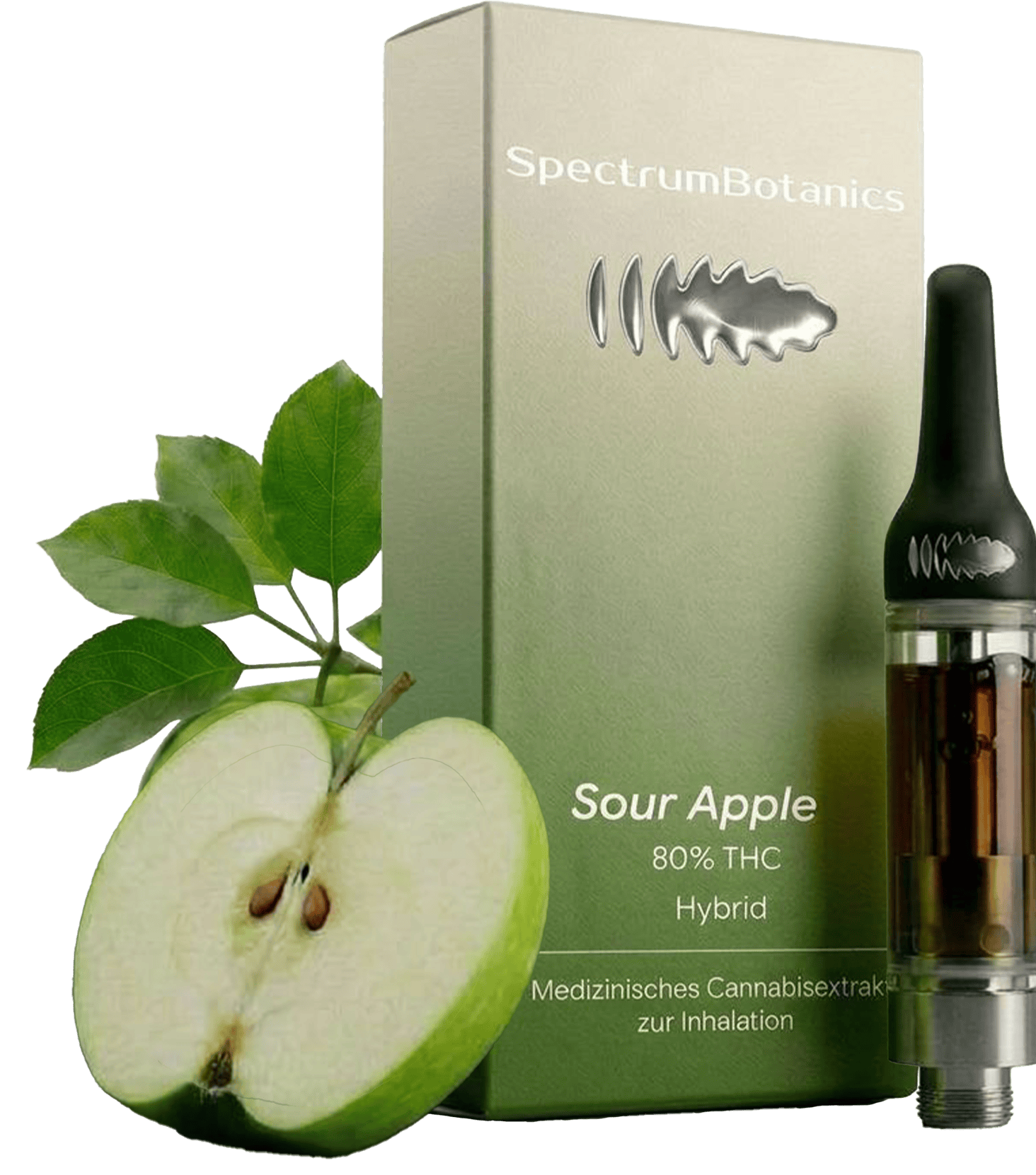 THC Vape - SpectrumBotanics Sour Apple (Ohne Akkuträger) 0.5mL