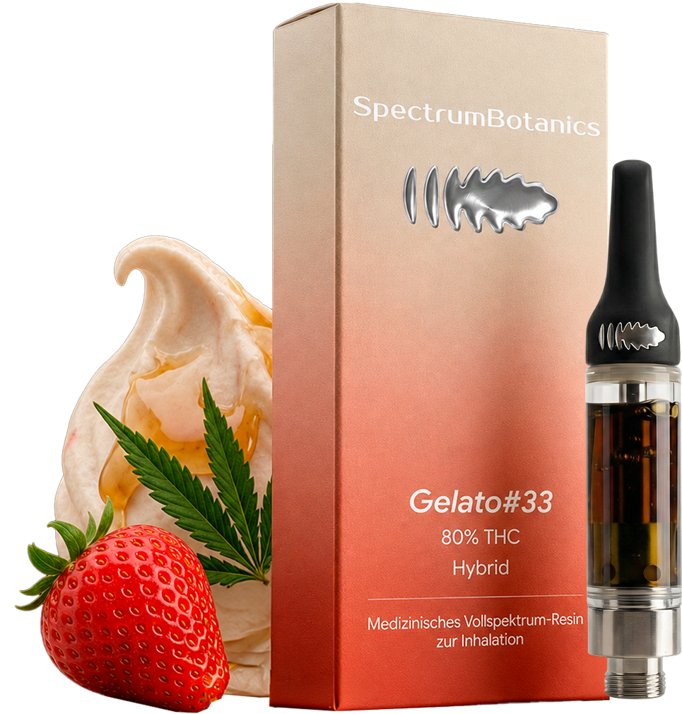 THC Vape - SpectrumBotanics Gelato #33 (Ohne Akkuträger) 0.5mL