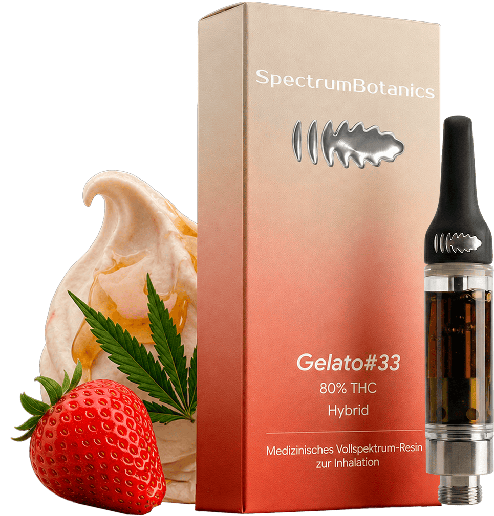 THC Vape - SpectrumBotanics Gelato #33 (Ohne Akkuträger) 0.5mL