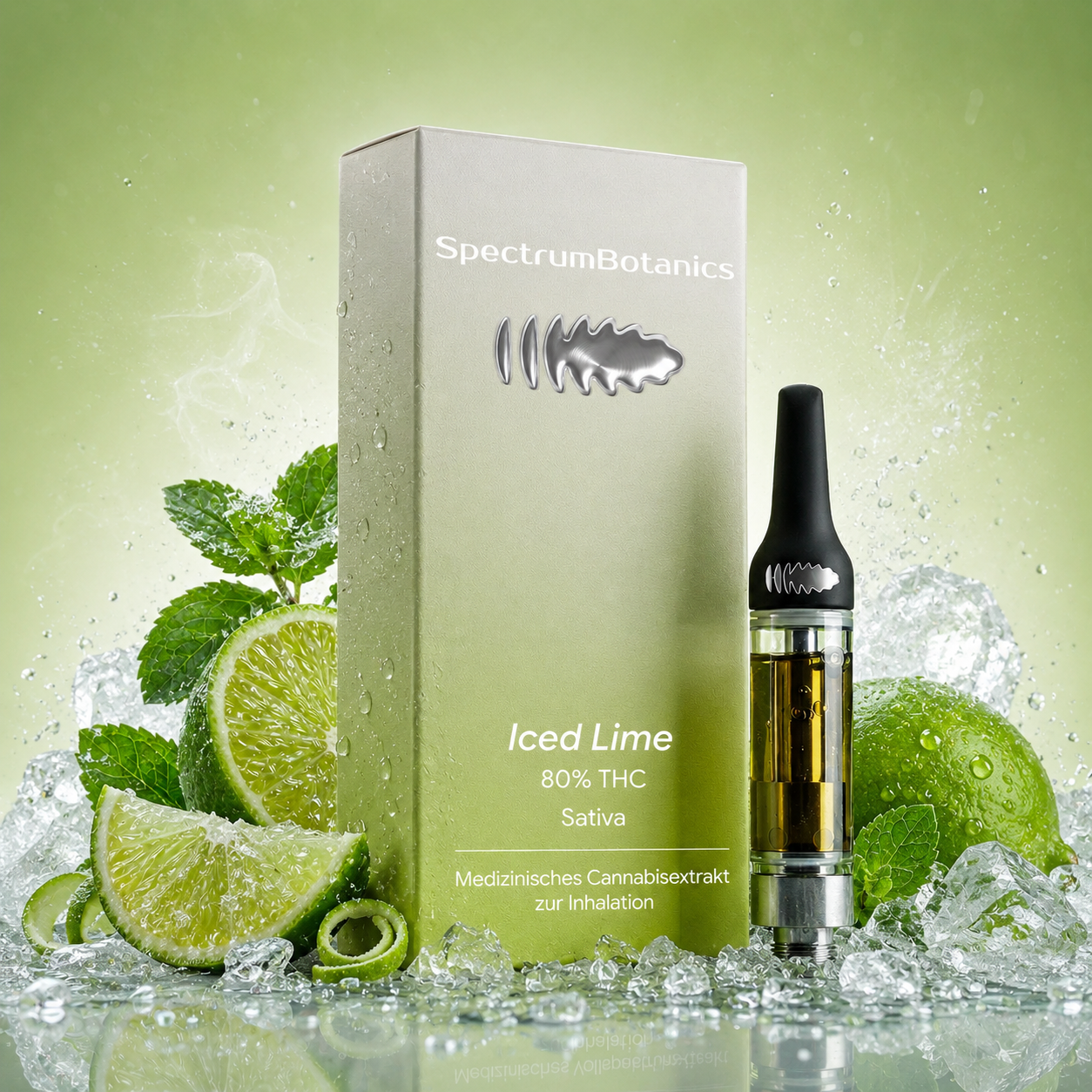 THC Vape - SpectrumBotanics Iced Lime (Ohne Akkuträger) 0.5mL
