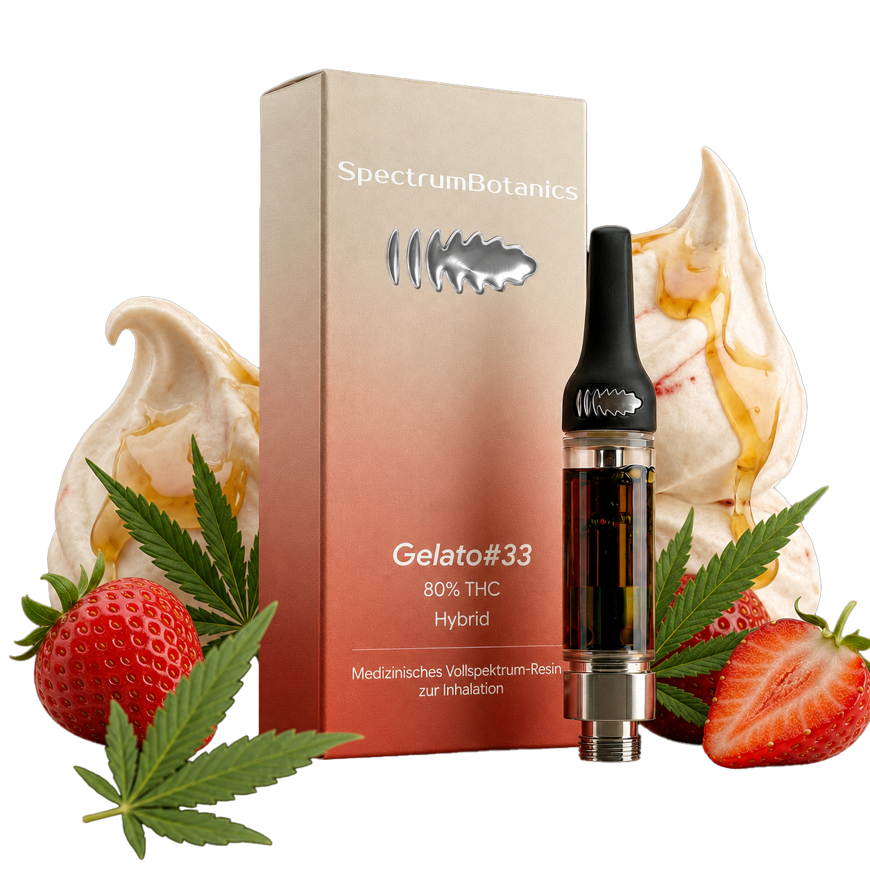THC Vape - SpectrumBotanics Gelato #33 (Ohne Akkuträger) 0.5mL