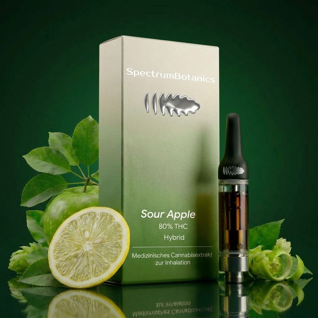 THC Vape - SpectrumBotanics Sour Apple (Ohne Akkuträger) 0.5mL