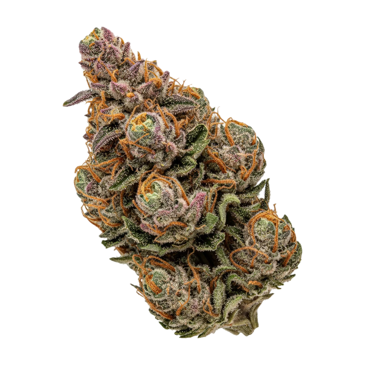 KI-generierte Illustration einer Cannabisblüte, zeigt nicht die tatsächliche Charge – Bava Med 24/1 BAN-SP "Banana Split"