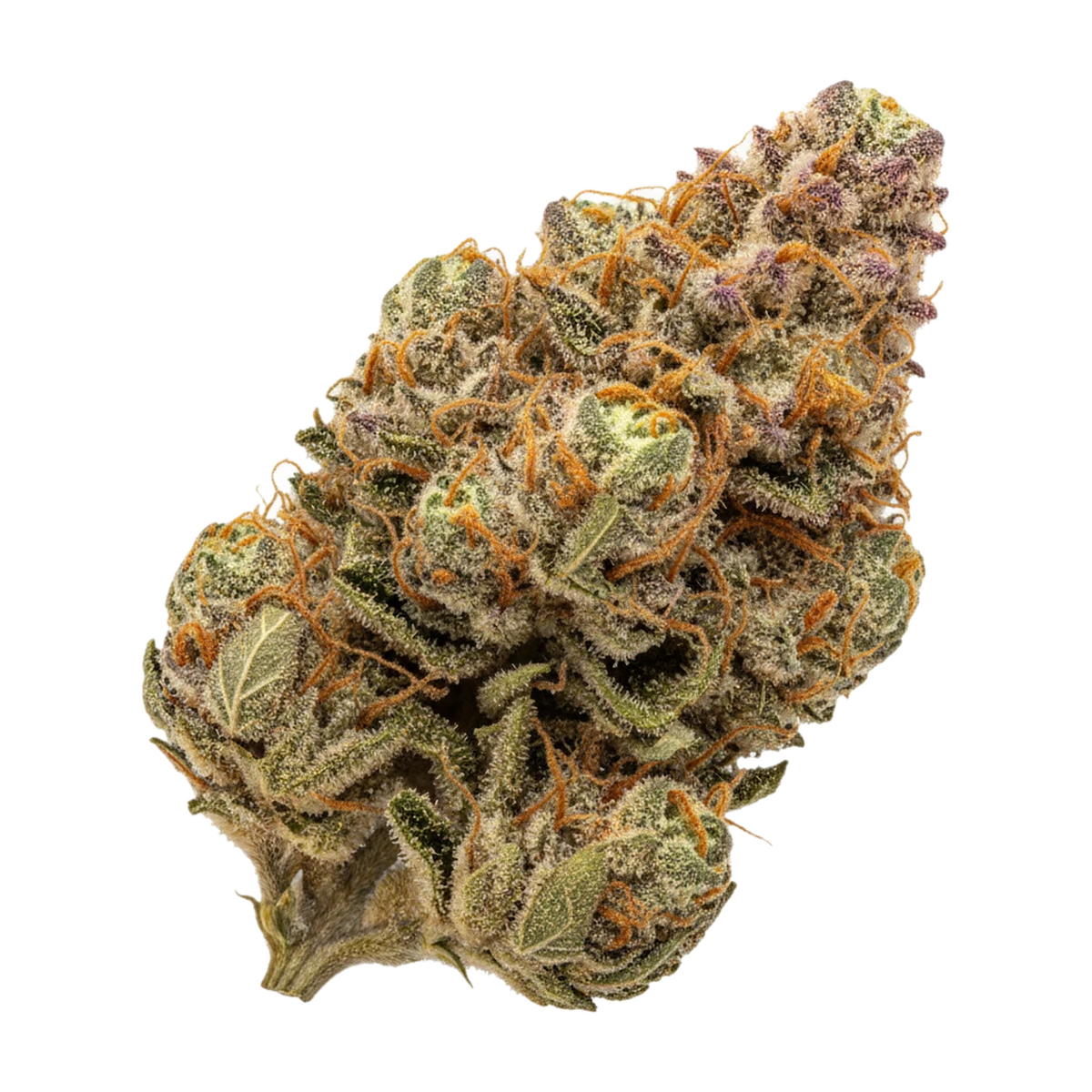 KI-generierte Illustration einer Cannabisblüte, zeigt nicht die tatsächliche Charge – Curaleaf Natural 27/1 WPT "Wedding Pop Triangle"