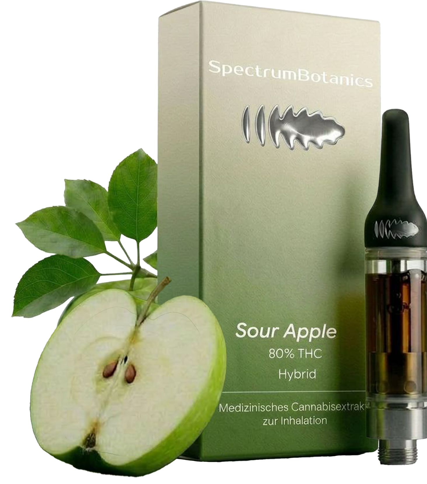 THC Vape - SpectrumBotanics Sour Apple (Ohne Akkuträger) 0.5mL
