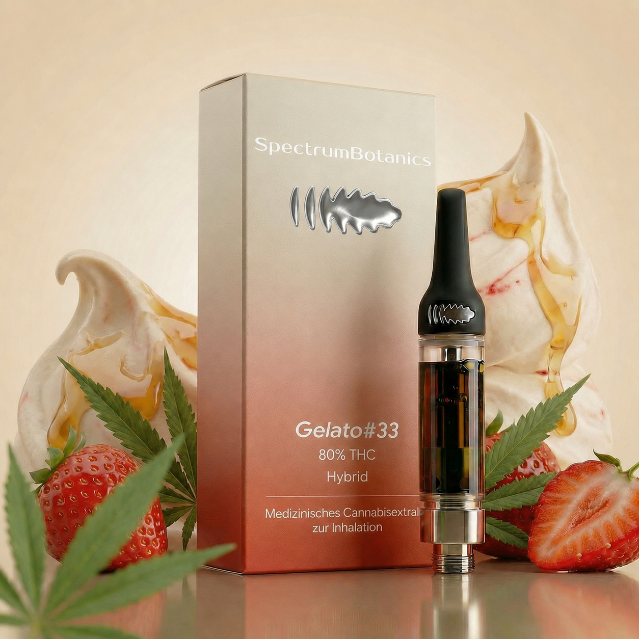 THC Vape - SpectrumBotanics Gelato #33 (Ohne Akkuträger) 0.5mL