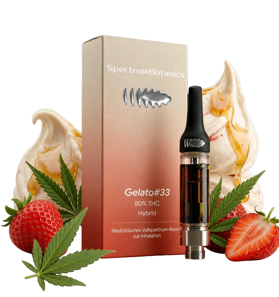 THC Vape - SpectrumBotanics Gelato #33 (Ohne Akkuträger) 0.5mL