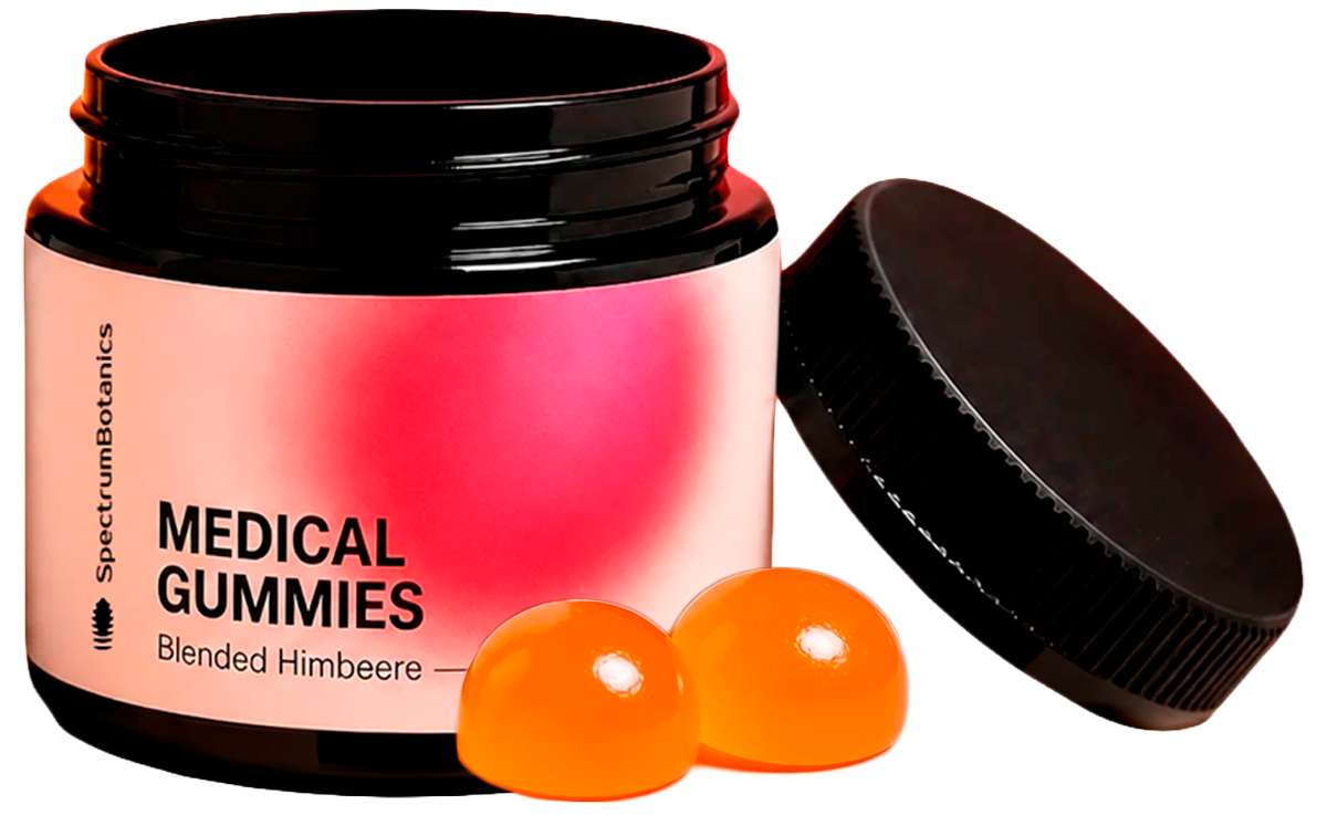 SpectrumBotanics - Medical full spectrum Gummies Blended Himbeere – 5 mg THC