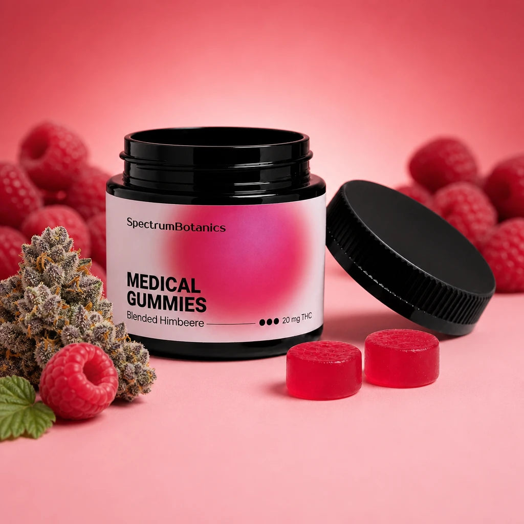 THC Gummies Himbeere 20mg THC - SpectrumBotanics