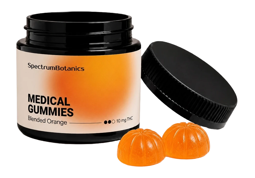 SpectrumBotanics Medical Gummies Blended Orange 10 mg THC – Dose mit Gummies