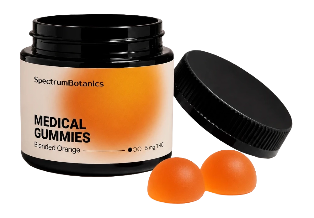 SpectrumBotanics Medical Gummies Blended Orange 5 mg THC – Dose mit Gummies