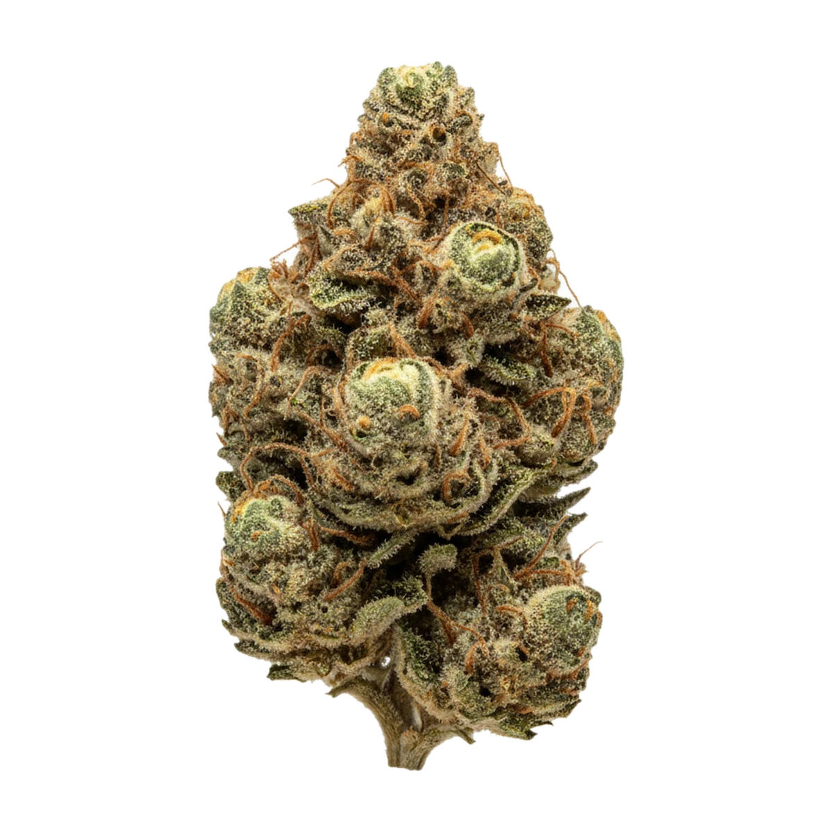 KI-generierte Illustration einer Cannabisblüte, zeigt nicht die tatsächliche Charge – Huala 27/1 POG "Pineapple God"